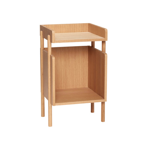 Hübsch nachtkastje Archive - mdf/oak veneer/oak wood - 38x35xh60cm