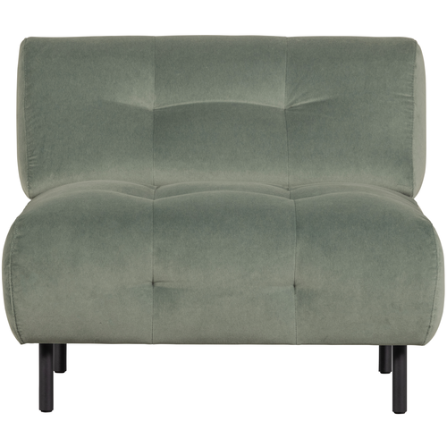 WOOOD fauteuil Lloyd - Velvet - Waterplant - 75x90x90 - vtwonen shop