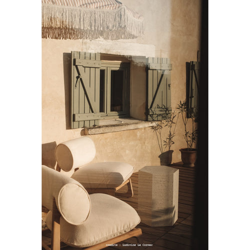 Tikamoon Hocker van wit premium terrazzo - Wit - vtwonen shop