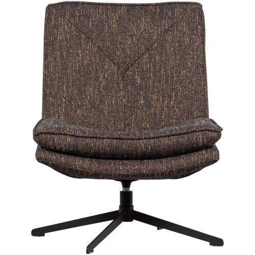 WOOOD draaifauteuil Milaro - Polyester - Bruin Melange - 88x75x94 - vtwonen shop