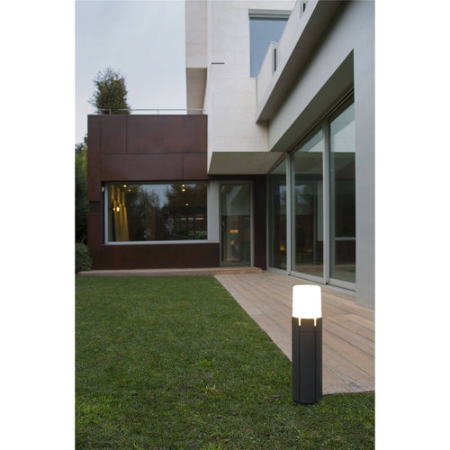 Faro Tram - 1 Licht Hoge Tuinpaal Tuinverlichting Wit, Donkergrijs IP65, E27