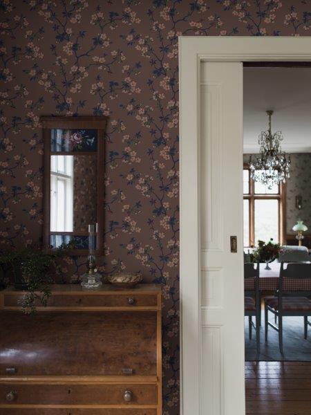 Borastapeter behang bloesemtak donkerbruin - 53 cm x 10.05 m - 660014 - vtwonen shop