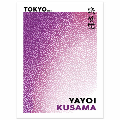 Artfulprints  Yayoi Kusama - Purple Tokyo 1998   poster 30x40 cm - vtwonen shop