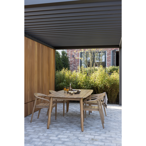 WOOOD tuintafel Kris - Acacia Hout - Naturel - 76x215x90 - vtwonen shop