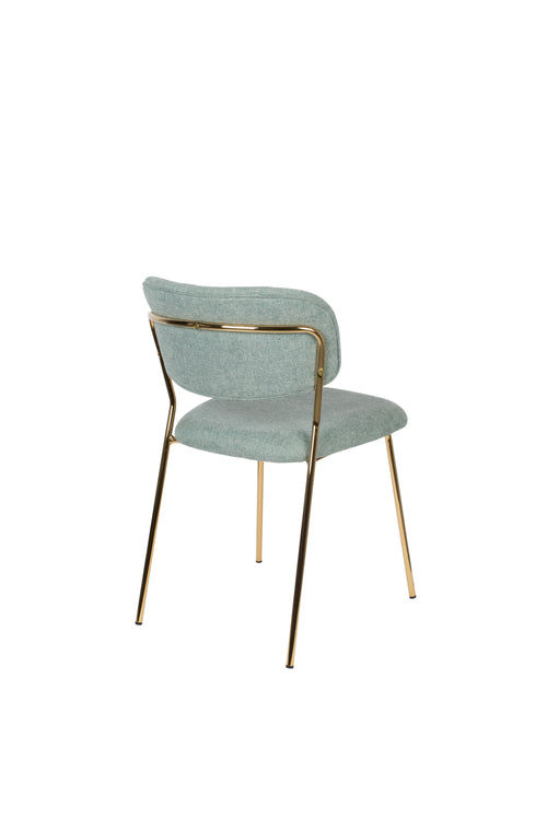 Housecraft Living Jolien Eetkamerstoelen Goud/ Lichtgroen - Set van 2 - vtwonen shop