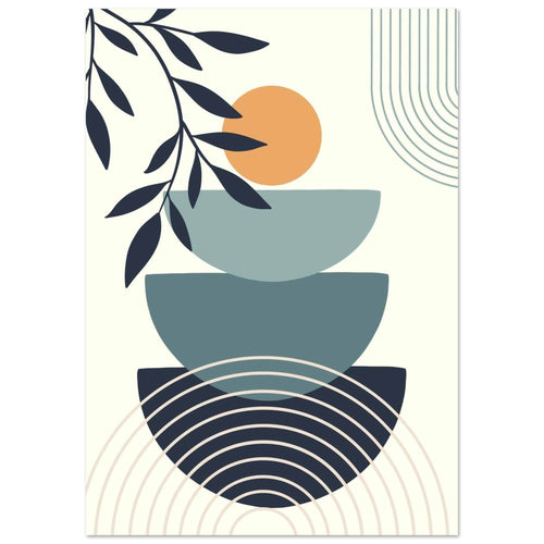 Artfulprints  Boho – Sunrise layers   poster A4 21x29.7 cm - vtwonen shop