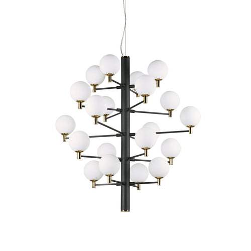 Ideal Lux Copernico - 20 Light Multi Arm Plafond Hanglamp Zwart, G9