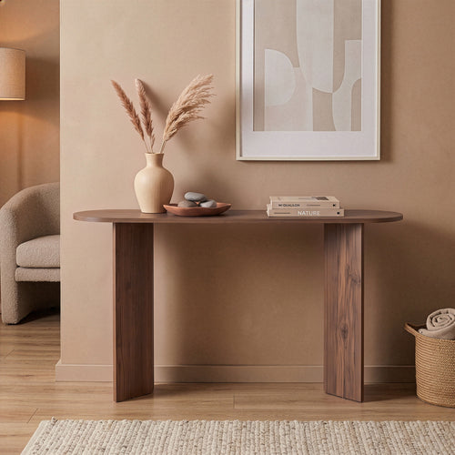 Calicosy - SIRA Design haltafel - Zwart hout - 35x150x75 cm