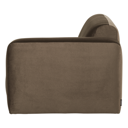 WOOOD 2-zits bank arm rechts Mojo Base - Velvet - Taupe - 74x185x97