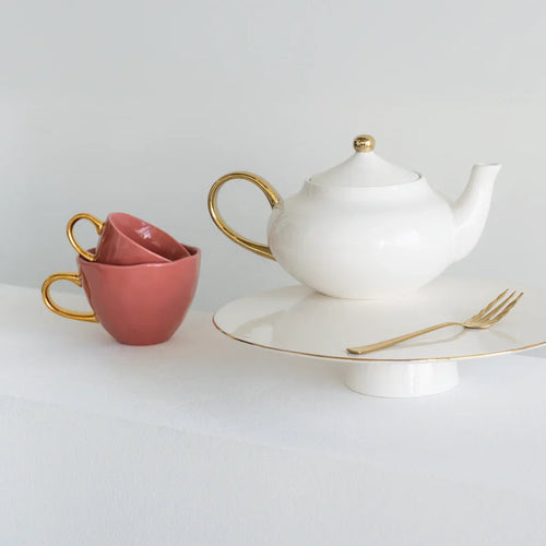 Urban Nature Culture Good Morning kopje Cappuccino/Tea - Raspberry - 11x8cm