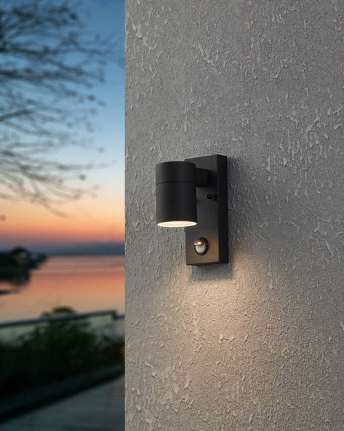 EGLO wandlamp buiten Riga 5 - sensor - gu10 - 16,5 cm - sensor - zwart - vtwonen shop