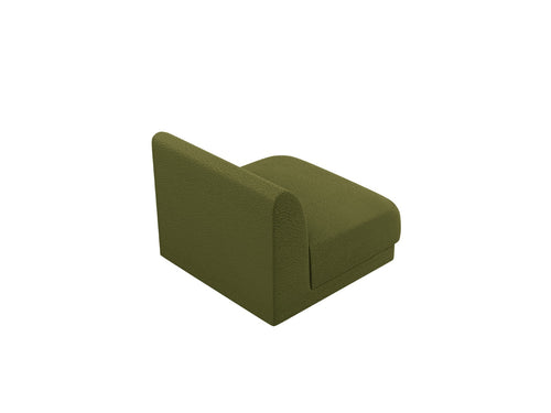 Micadoni Module Miley boucle donker olijfgroen - 90x75x70cm
