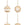 Calma House Set van 4 ornamenten Mery - Groen - Diam. 7