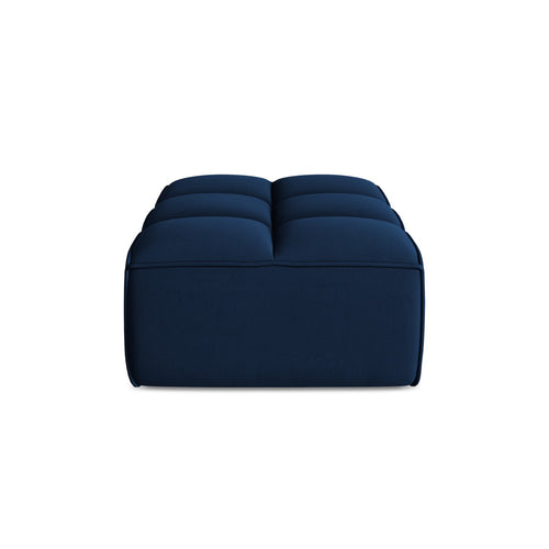 LaMiaSofa Poef Belluno - velours - koningsblauw - 80x93x43