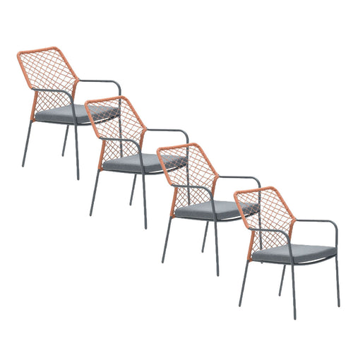 Garden Impressions tuinstoel Ross koper - 4 stuks