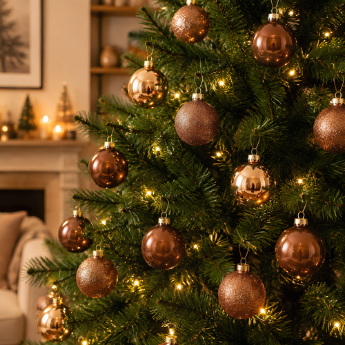 Mica Decorations Christmas Baubles Set - Kerstballen voor Kerstversiering - Glazen Ornamenten met Glans en Glitter Effect - Kerstballenset van 26