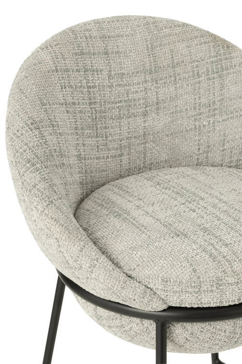 J-Line barkruk - ijzer - grijs/zwart - vtwonen shop