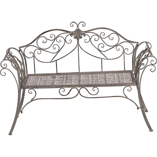 Lesli Living loveseat Viva la Vida - grijs - 133x47x90cm