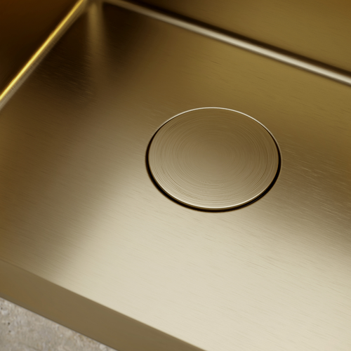 LOMAZOO Spoelbak Keuken Axiom - 40 x 40 cm - Goud - RVS