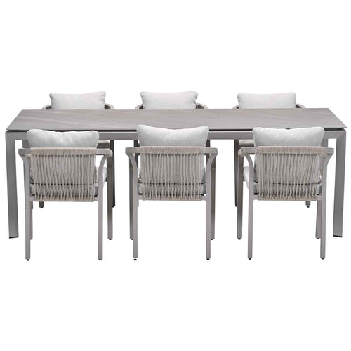 Garden Impressions tuinset Tarera - Skala - taupe - 230x100 cm - 7-delig