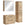 Badplaats Wastafelkast Set Florence 60 x 35 cm – Kastanje Eiken – Badmeubel met Spiegelkast en Kolomkast