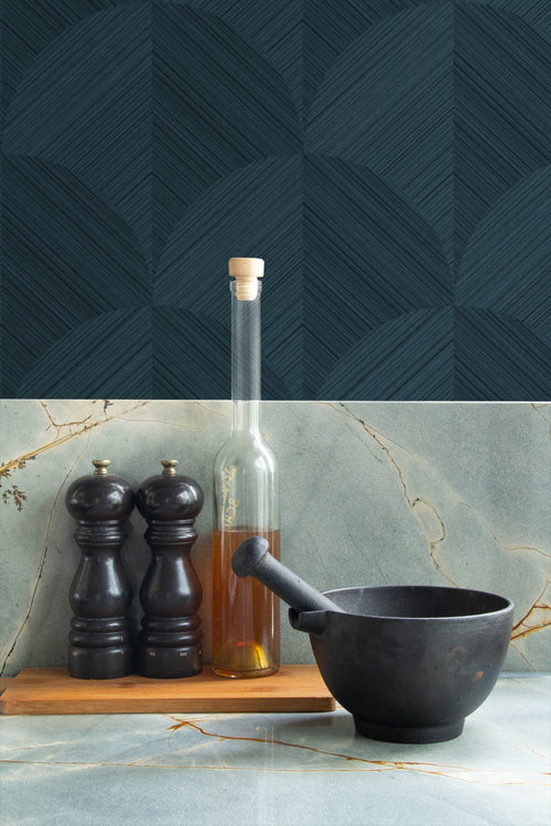 Origin Wallcoverings behang 3D-motief donkerblauw - 0.53 x 10.05 m - 347940 - vtwonen shop