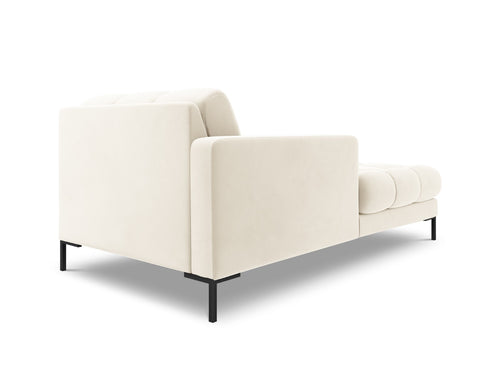 Cosmopolitan Design linker meridiaan Bali flueel, lichtbeige - 185x102x75cm