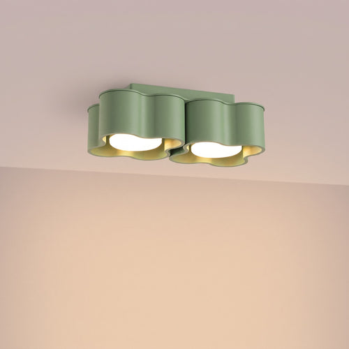 Sollux Lighting Plafondlamp OVIO 2 saliegroen Gx53 - 24,5x12x8cm