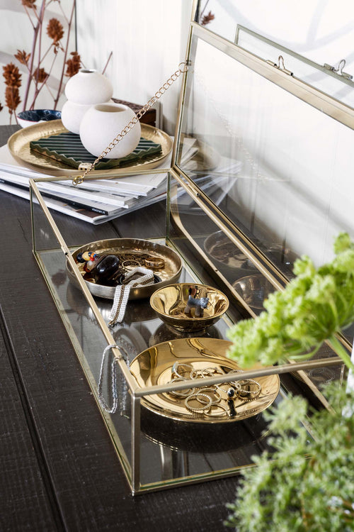 vtwonen Onderzetters - Set van 4 - Goud - Metaal - Ø 12cm - vtwonen shop