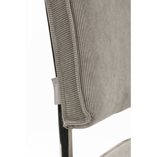 Zuiver Ridge Rib Kink Eetkamerstoelen  Lichtgrijs - Set van 2 - vtwonen shop