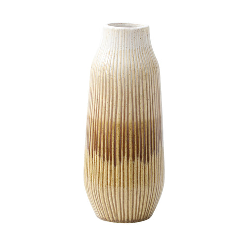 Sia Deco - Organic Grote Vaas - Geel - GEEL - Keramiek - H35.5 - vtwonen shop