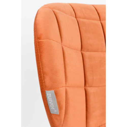 Zuiver OMG Velvet Eetkamerstoelen Oranje - Set van 2 - vtwonen shop