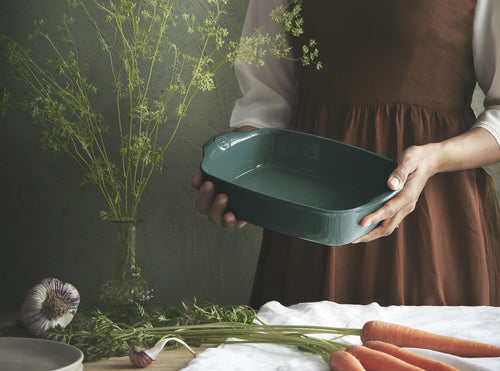 Emile Henry Schaal rechthoekig E-box - 360x230mm - Cèdre - vtwonen shop