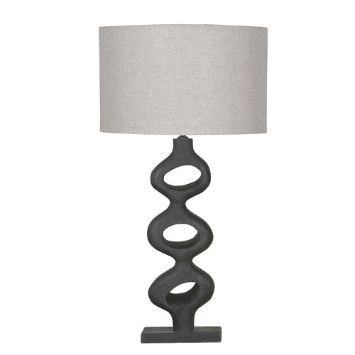 Giga Meubel Tafellamp Savio - Organisch - Zwart - 80cm