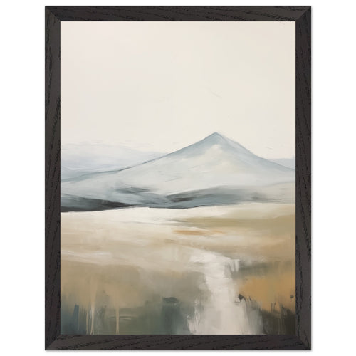 Artfulprints Poster met Lijst Abstract - Fuji path 2   - 30x40 cm - Meerkleurig