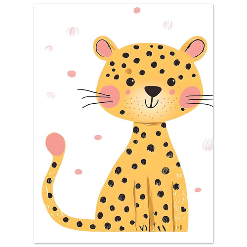 Artfulprints  Kleine luipaard   poster 30x40 cm - vtwonen shop