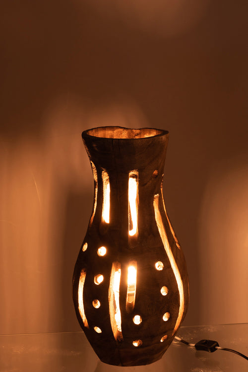 J-Line tafellamp Elisabeth - hout - naturel