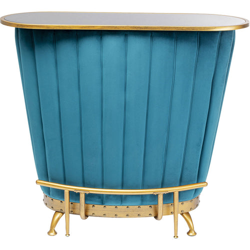 Kare Design Bar After Work blauw fluweel - vtwonen shop