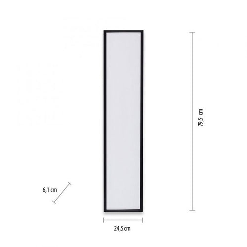 Paul Neuhaus plafondlamp Flat - 1 lichts - 79.5  x 6.1   cm - zwart - vtwonen shop