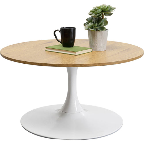 Kare Design Salontafel Schickeria eik en wit Ø80cm - vtwonen shop