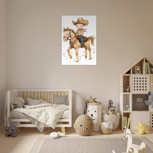 Artfulprints  Stoere cowboy   poster 30x40 cm - vtwonen shop
