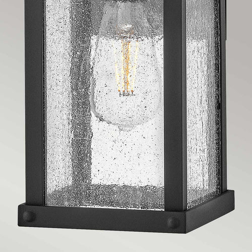 1-flammige kleine Außenwandlaterne Museum Schwarz IP44