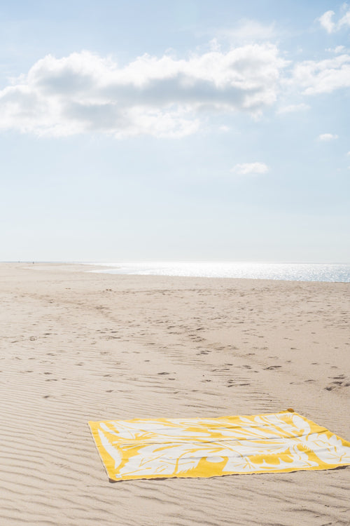 noo.ma LINO Katoenen deken - Yellow Mellow - vtwonen shop