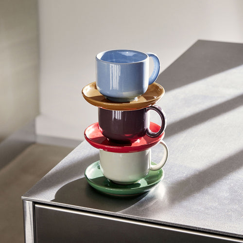 Hübsch kop/schotel Amare - steenpoeder - ø9xh6, ø13xh3cm - vtwonen shop