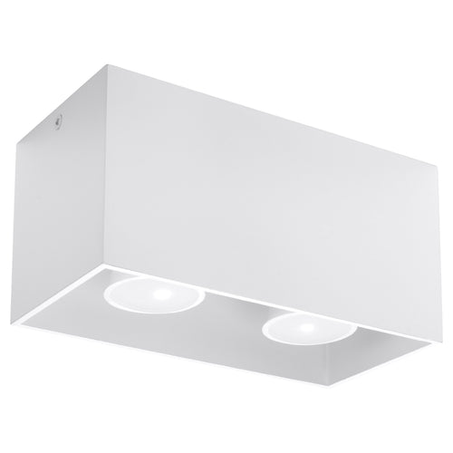 Sollux Lighting Plafondlamp QUAD wit - 20x10x10cm