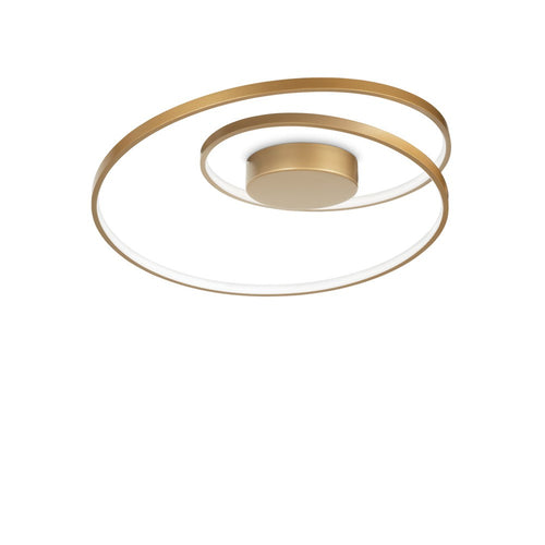 LED Decoratief Swirl Geïntegreerde LED Semi Flush Light Goud, 3000K