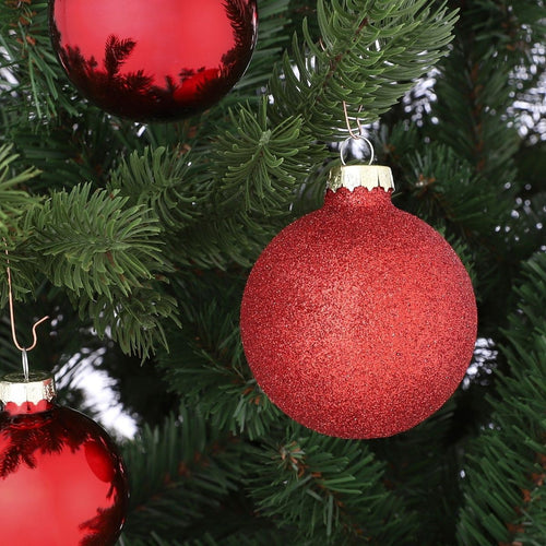 Mica Decorations Kerstballenset 42 Stuks - Kerstballen voor een Sterke Basis - Kerstversiering met Mat, Glans en Glitter - Piek in Meerdere Formaten -