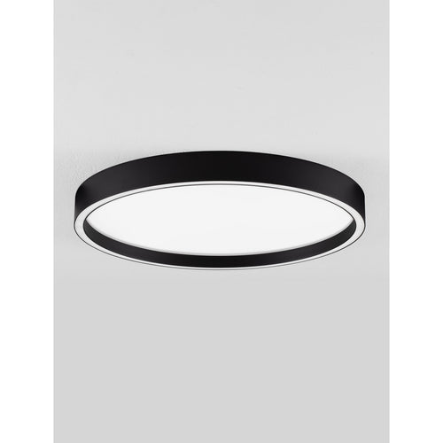 Nova Luce ISTOS Geïntegreerde LED-plafondlamp, halfverzonken, zandkleurig zwart, Triac dimbaar, 38W, 2363lm, 2700-3000K kleurtemperatuur.