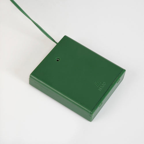 Black Box Trees Vandans Kerstboom met Verlichting Led - Groen Frosted Warm Wit - op Batterij en met Timerfunctie - h120xd60cm