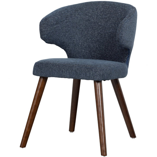 vtwonen eetkamerstoelen Cape - Stof - Blauw - Set van 6 - vtwonen shop